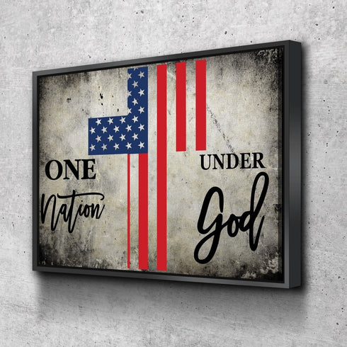One Nation Under God #16 American Flag Patriotic Wall Art