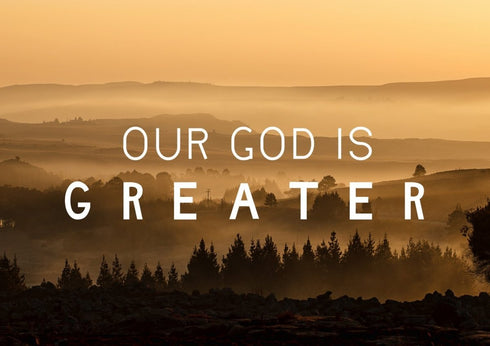 Our God is Greater Canvas Wall Art Print - Christian Walls