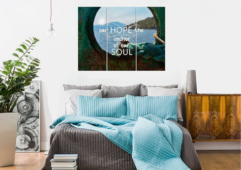 Our Hope the Anchor of Our Soul Canvas Wall Art Print - Christian Walls