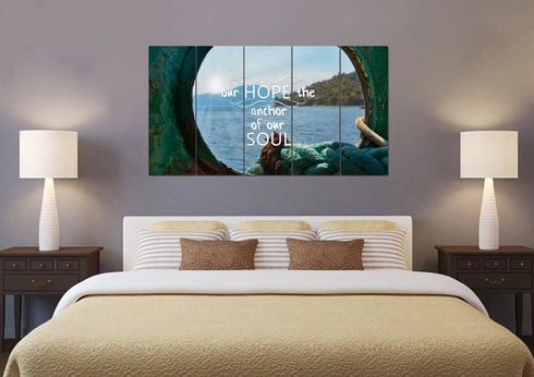 Our Hope the Anchor of Our Soul Canvas Wall Art Print - Christian Walls