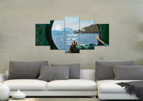 Our Hope the Anchor of Our Soul Canvas Wall Art Print - Christian Walls