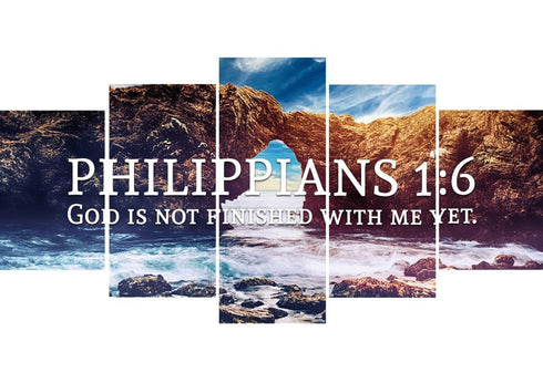Philippians 1:6 Canvas Wall Art Print - Christian Walls