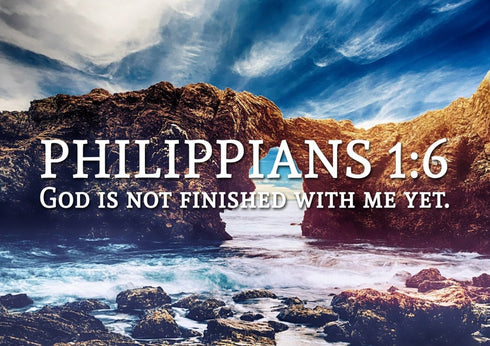 Philippians 1:6 Canvas Wall Art Print - Christian Walls