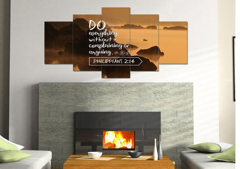 Philippians 2:14 Canvas Wall Art Print - Christian Walls