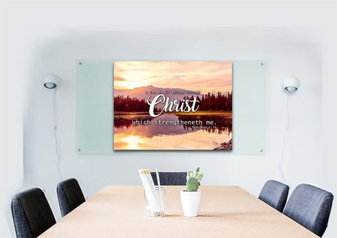 Philippians 4:13 KJV Bible Verse Canvas Wall Art