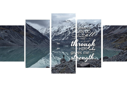 Philippians 4:13 NIV #10 Bible Verse Canvas Wall Art