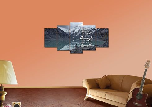 Philippians 4:13 NIV #10 Bible Verse Canvas Wall Art