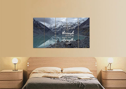 Philippians 4:13 NIV #10 Bible Verse Canvas Wall Art