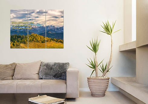 Philippians 4:13 NIV #12 Bible Verse Canvas Wall Art
