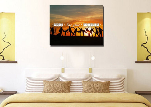 Pray for your Friends Christian Quotes Wall Art Canvas