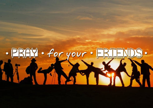 Pray for your Friends Christian Quotes Wall Art Canvas