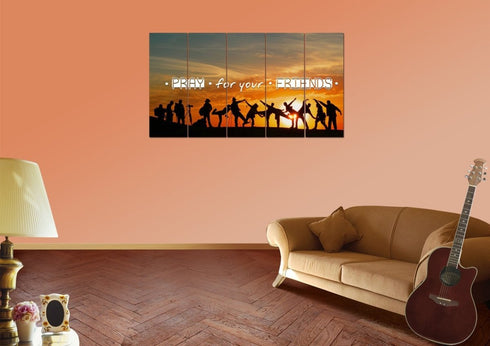 Pray for your Friends Christian Quotes Wall Art Canvas