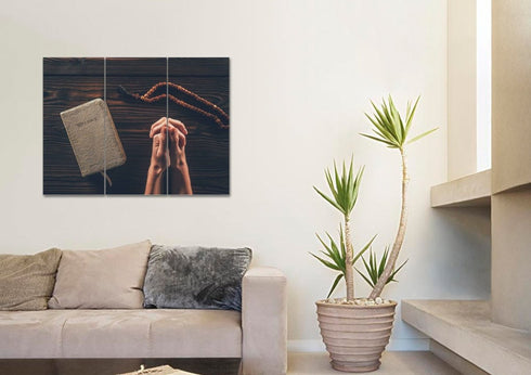Praying Hands in Prayer Wall Art #29 Canvas