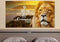 Pride Lion #6 Joshua 1:9 Be Strong and Courageous Wall Art