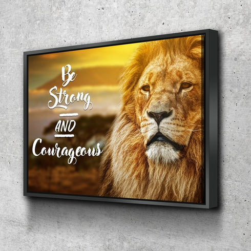 Pride Lion #6 Joshua 1:9 Be Strong and Courageous Wall Art