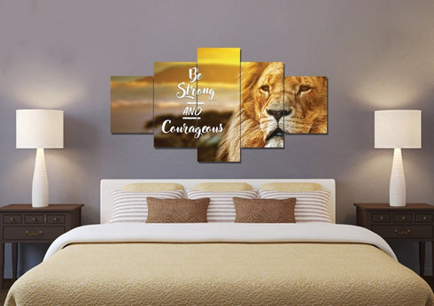 Pride Lion #6 Joshua 1:9 Be Strong and Courageous Wall Art
