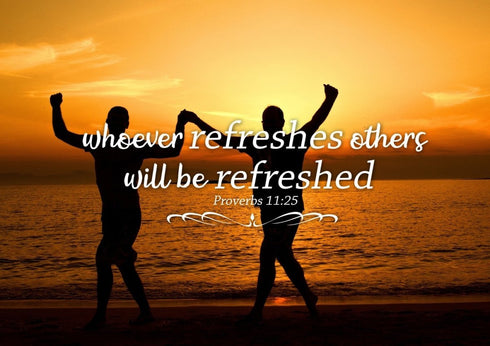 Proverbs 11:25 Canvas Wall Art Print - Christian Walls