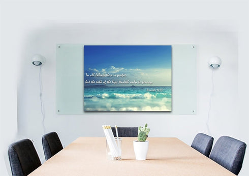 Proverbs 14:23 KJV Canvas Wall Art Print - Christian Walls