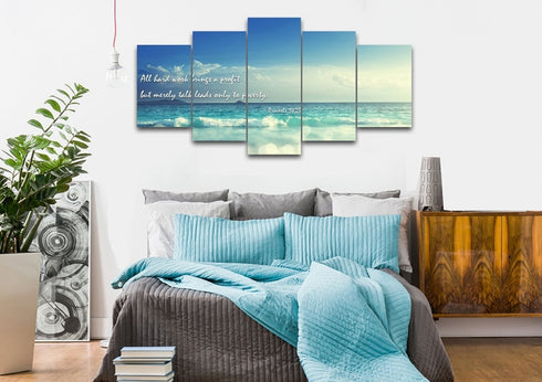 Proverbs 14:23 NIV Canvas Wall Art Print - Christian Walls