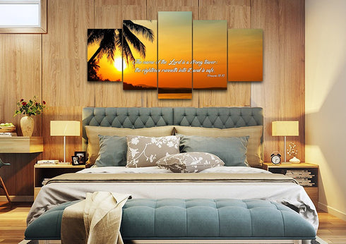 Proverbs 18:10 KJV Canvas Wall Art Print - Christian Walls