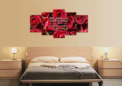 Proverbs 18:22 Canvas Wall Art Print