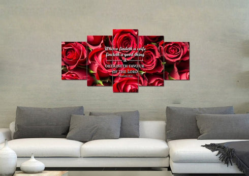 Proverbs 18:22 Canvas Wall Art Print