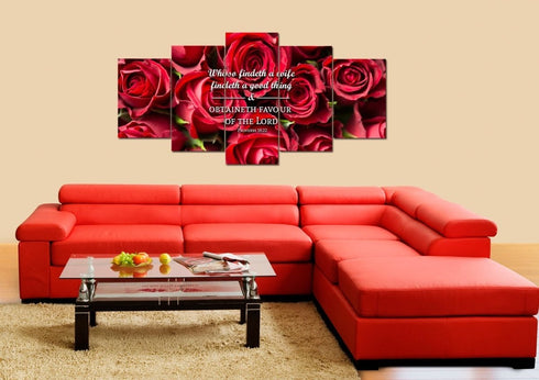 Proverbs 18:22 Canvas Wall Art Print