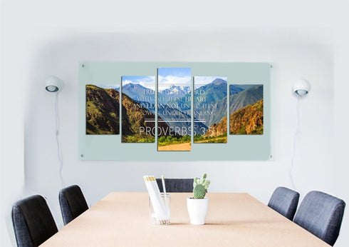 Proverbs 3:5 #3 KJV Trust in the Lord with all thine heart Bible Verse Wall Art Canvas