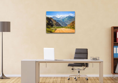 Proverbs 3:5 #3 KJV Trust in the Lord with all thine heart Bible Verse Wall Art Canvas