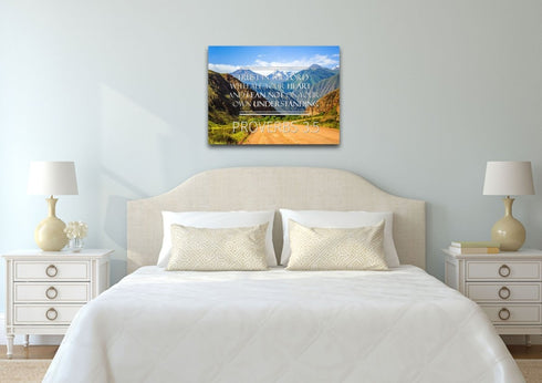 Proverbs 3:5 #3 NIV Trust in the Lord Bible Verse Wall Art Canvas