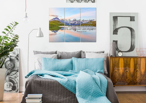 Proverbs 3:5-6 #14 NIV Trust in the Lord Bible Verse Canvas Wall Art