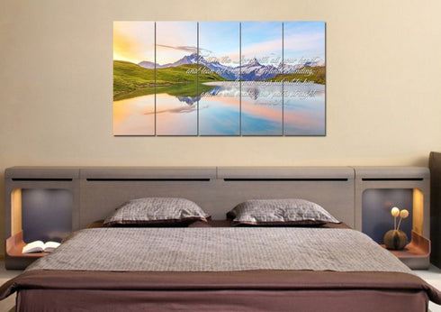 Proverbs 3:5-6 #14 NIV Trust in the Lord Bible Verse Canvas Wall Art