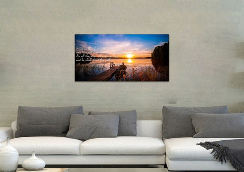 Proverbs 3:5-6 #15 KJV 'Trust in the Lord' Christian Scripture Wall Art Canvas