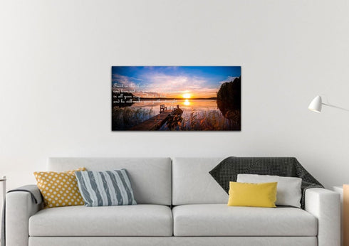 Proverbs 3:5-6 #15 NIV Trust in the Lord Bible Verse Canvas Wall Art