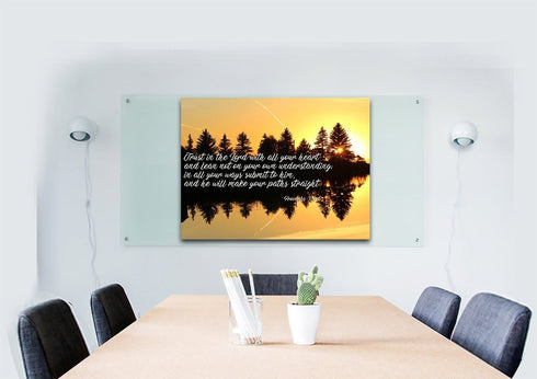 Proverbs 3:5-6 #16 NIV Trust in the Lord Bible Verse Canvas Wall Art