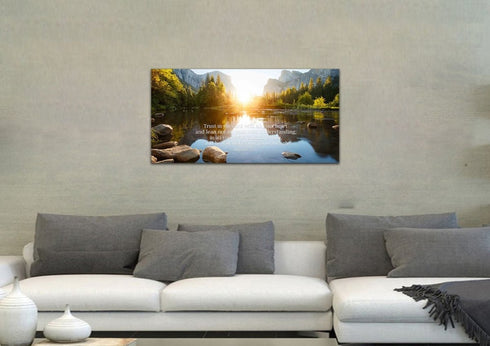 Proverbs 3:5-6 #17 'Trust in the Lord with all your Heart' Bible Verse Canvas Wall Art