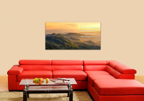 Proverbs 3:5-6 #19 'Trust in the Lord with all your Heart' Bible Verse Canvas Wall Art