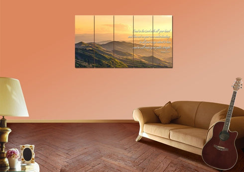 Proverbs 3:5-6 #19 'Trust in the Lord with all your Heart' Bible Verse Canvas Wall Art