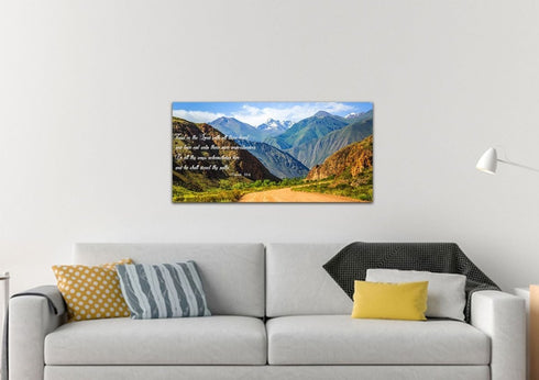 Proverbs 3:5-6 #21 'Trust in the Lord with all Thine Heart' Christian Scripture Wall Art Canvas