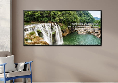 Proverbs 3:5-6 #25 'Trust in the Lord with all Thine Heart' Christian Scripture Wall Art Canvas