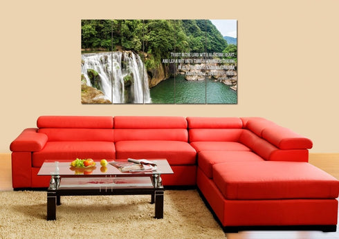 Proverbs 3:5-6 #25 'Trust in the Lord with all Thine Heart' Christian Scripture Wall Art Canvas