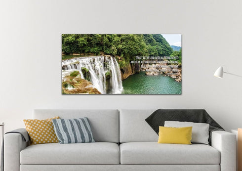 Proverbs 3:5-6 #25 'Trust in the Lord with all Thine Heart' Christian Scripture Wall Art Canvas