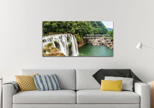 Proverbs 3:5-6 #25 'Trust in the Lord with all Thine Heart' Christian Scripture Wall Art Canvas