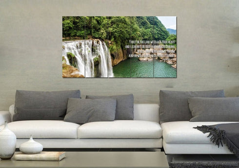 Proverbs 3:5-6 #25 'Trust in the Lord with all your Heart' Bible Verse Canvas Wall Art