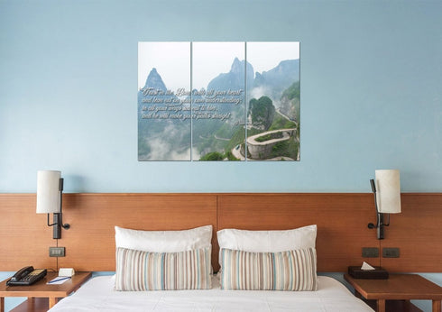 Proverbs 3:5-6 #26 'Trust in the Lord with all your Heart' Bible Verse Canvas Wall Art