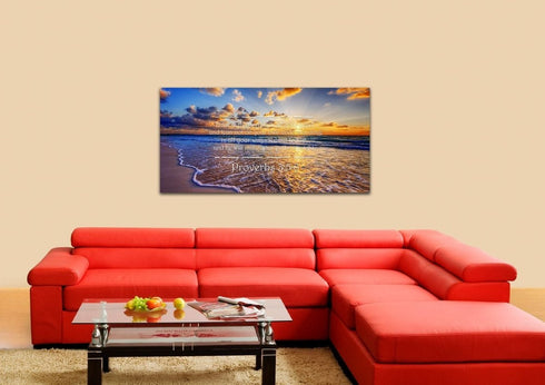 Proverbs 3:5-6 #28 'Trust in the Lord with all your Heart' Bible Verse Canvas Wall Art