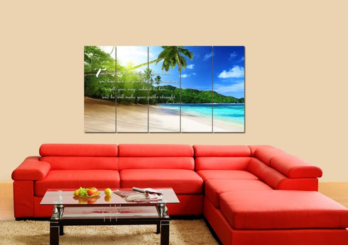 Proverbs 3:5-6 #2A NIV Trust in the Lord Christian Scripture Wall Art Canvas