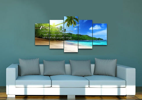 Proverbs 3:5-6 #2A NIV Trust in the Lord Christian Scripture Wall Art Canvas