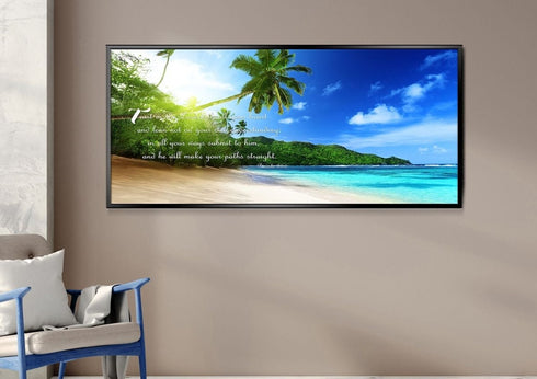 Proverbs 3:5-6 #2A NIV Trust in the Lord Christian Scripture Wall Art Canvas