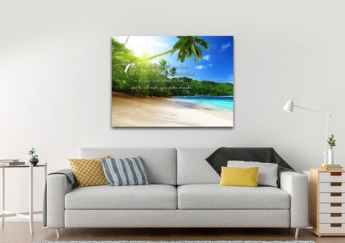 Proverbs 3:5-6 #2A NIV Trust in the Lord Christian Scripture Wall Art Canvas